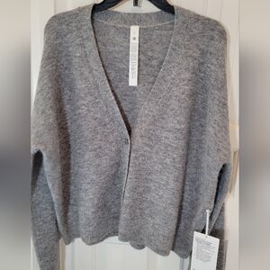 lululemon athletica Gray Cardigan Sweater